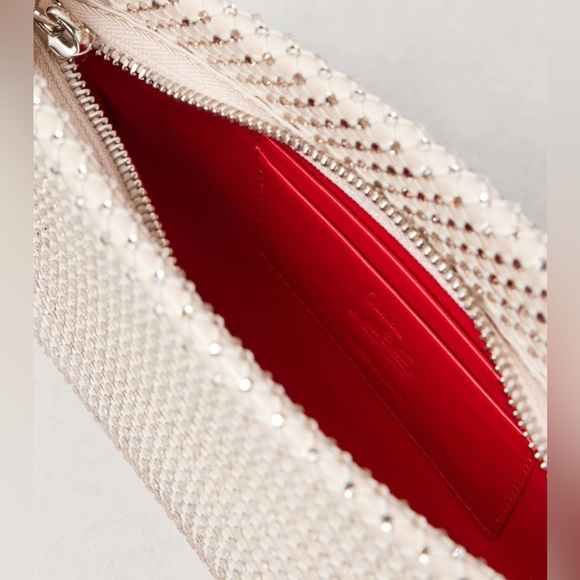 Christian Louboutin Loubitwist Small Mesh & Leather Clutch New no box - Picture 4 of 11